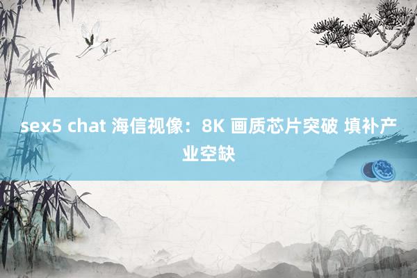 sex5 chat 海信视像：8K 画质芯片突破 填补产业空缺